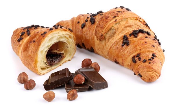 Круасан, з шоколадно-горіховою начинкою, 1 кг